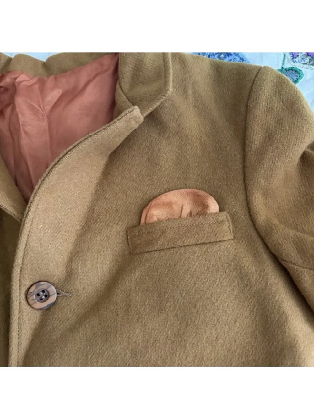 Jack Tar Togs 1950s Vintage Gold Button Up Boys Size 12 Jacket Read